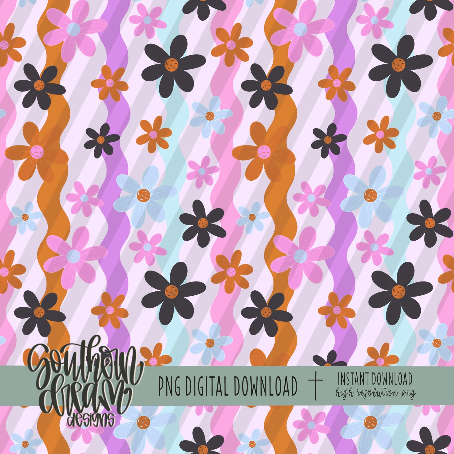 Spooky Daisy Seamless Bundle