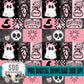 Spooky Girl Patchwork Seamless Bundle