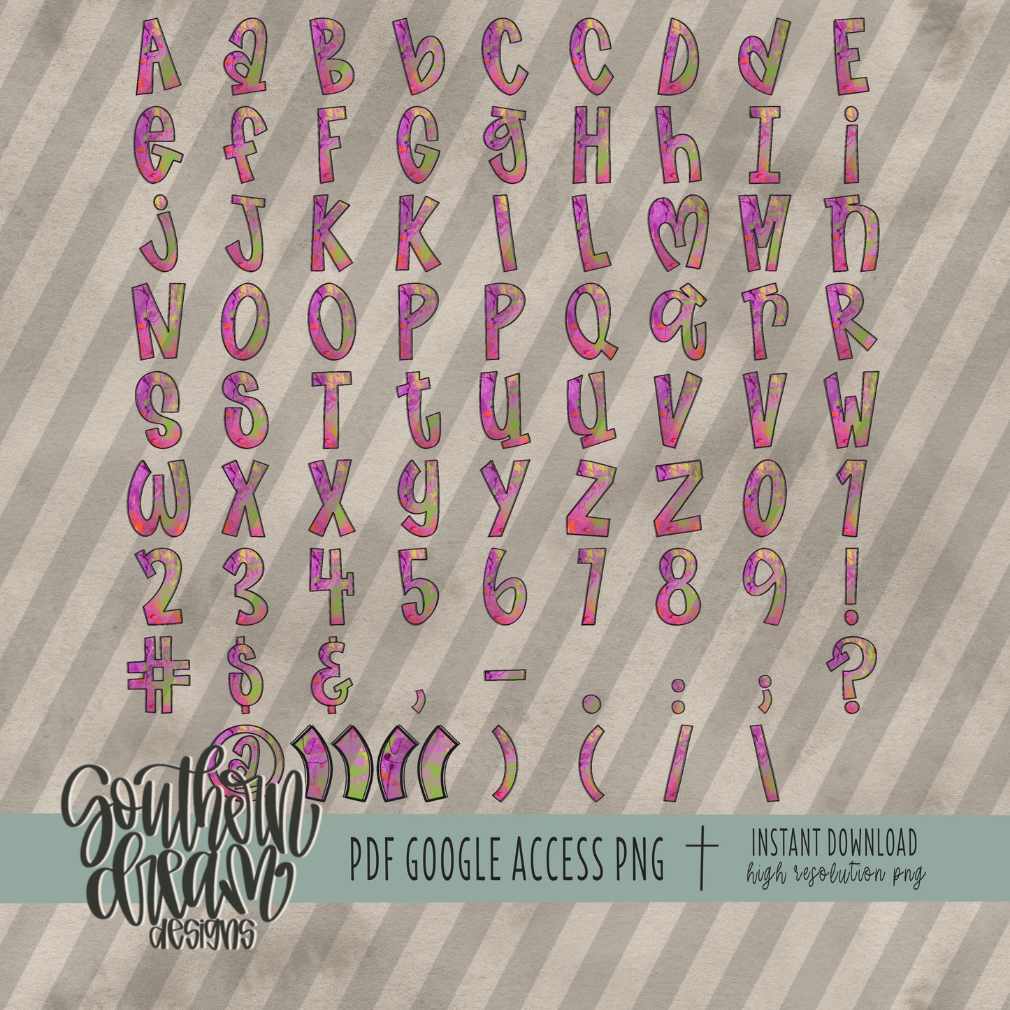 Spooky Halloween Doodle Alpha (5 Sets Aa-Zz, 0-9, Special Characters)