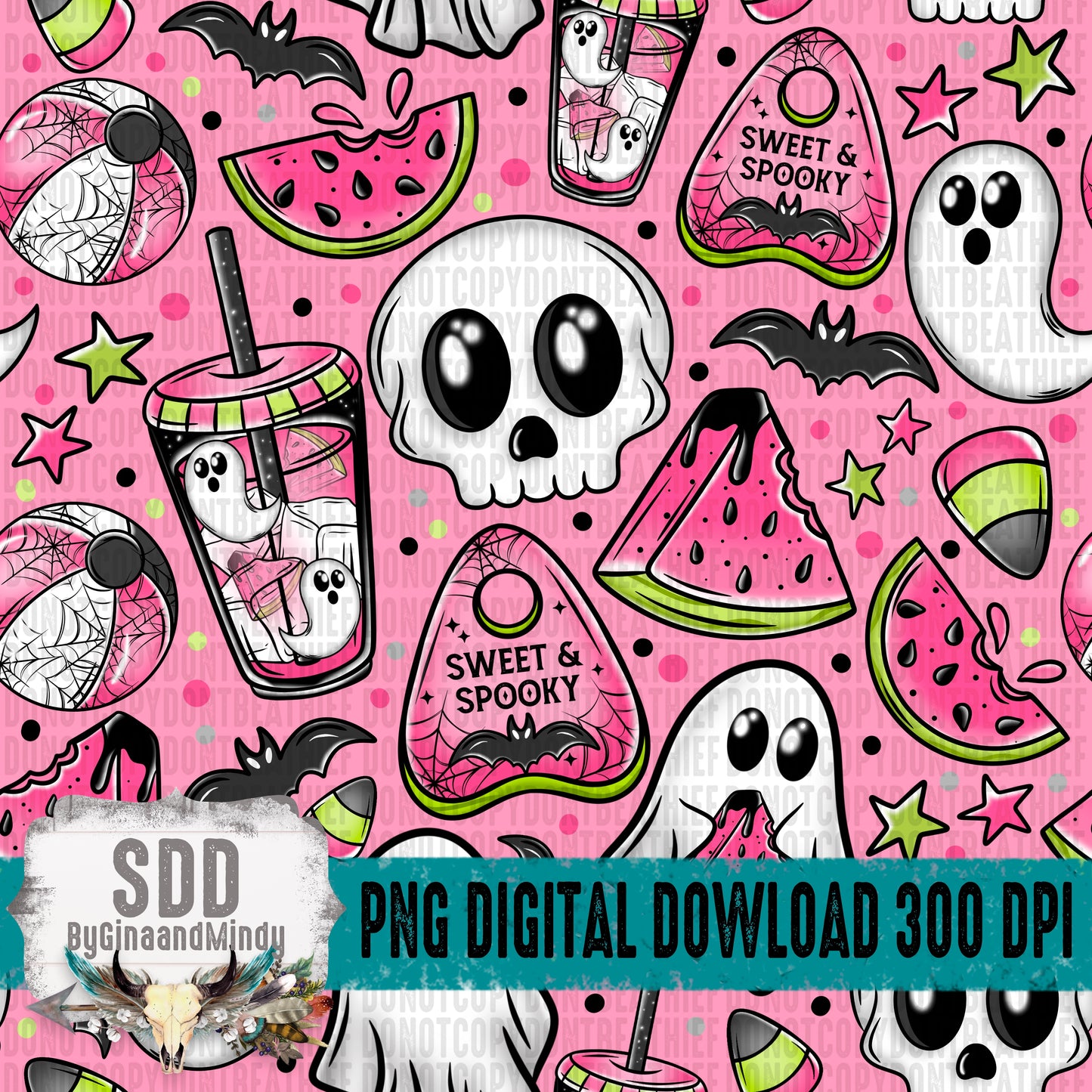 Spooky Watermelon Seamless Bundle