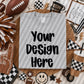 Sport Grey Folded Football Mockup