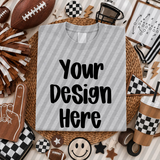 Sport Grey Folded Football Mockup