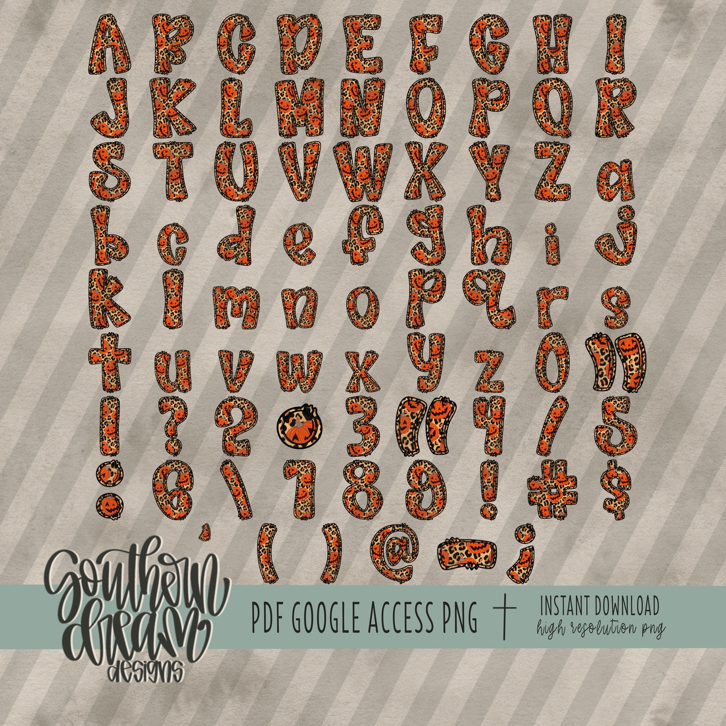 Spotted Spooks Alpha (4 Sets Aa-Zz, 0-9, Special Characters)