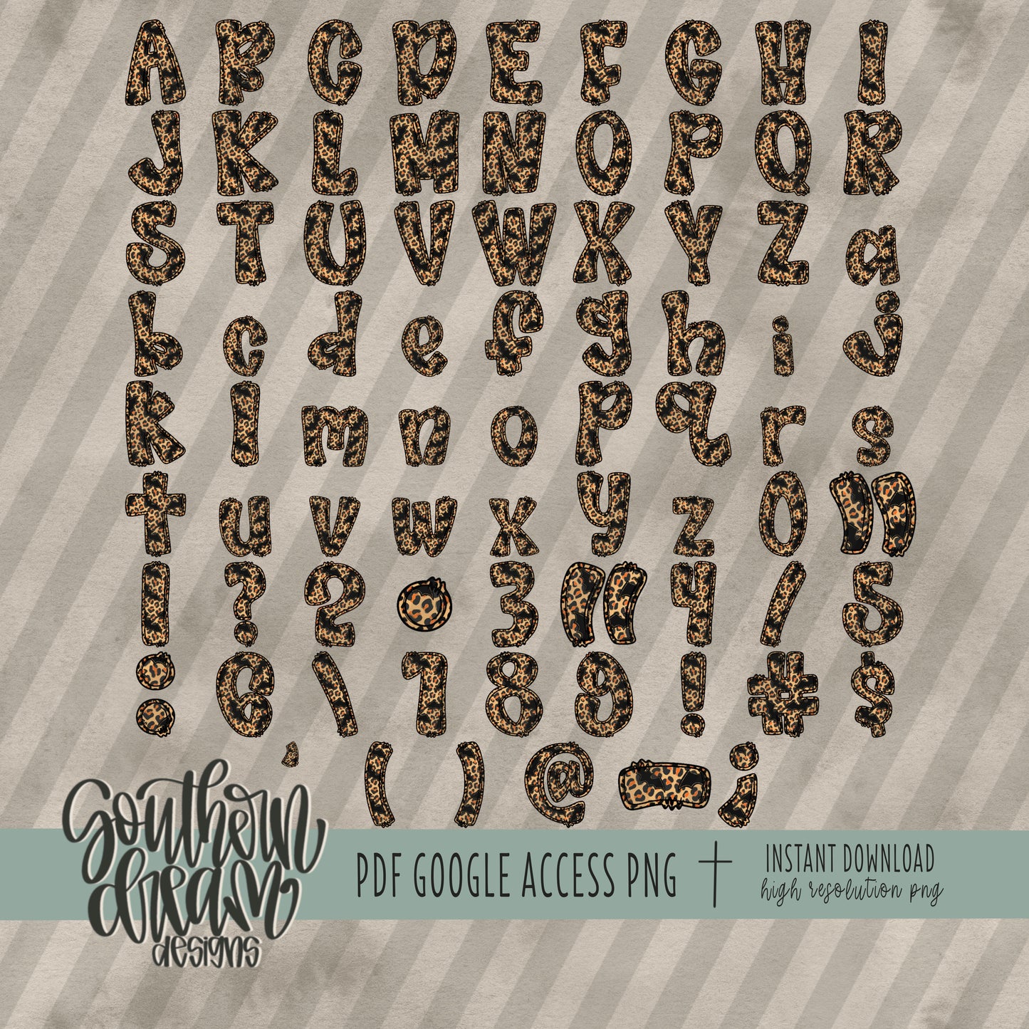Spotted Spooks Alpha (4 Sets Aa-Zz, 0-9, Special Characters)