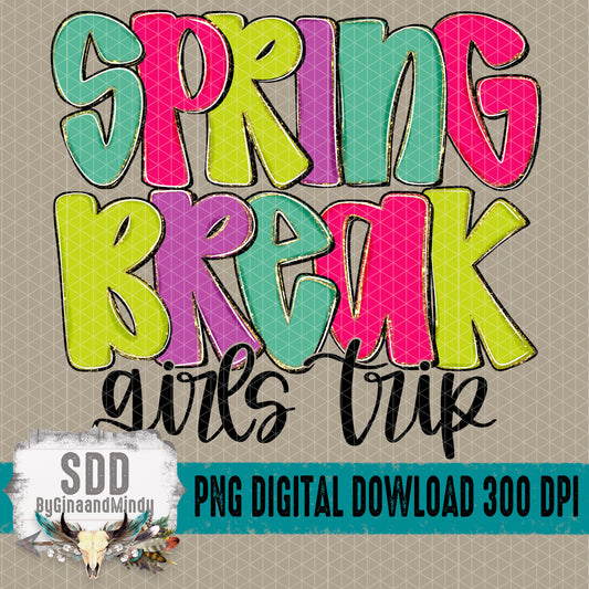 Spring Break Doodle Girls Trip