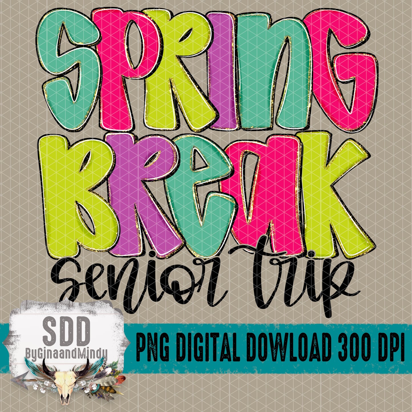 Spring Break Doodle Senior Trip