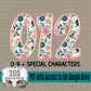 Spring Faux Floral Alpha Set (1 Set Uppercase & Lowercase, 0-9, + Special Characters)