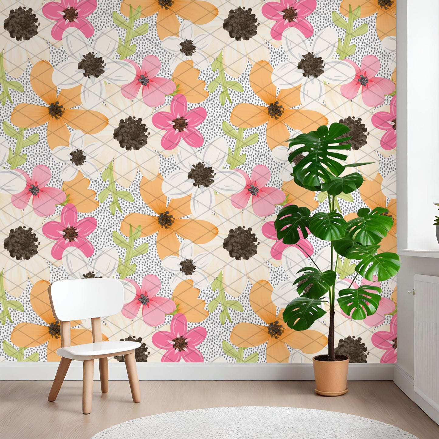 Spring Floral Dottie Seamless Bundle