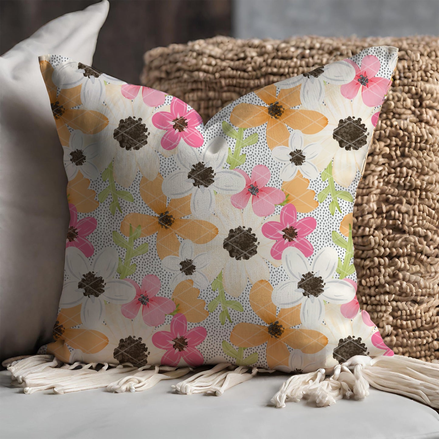 Spring Floral Dottie Seamless Bundle