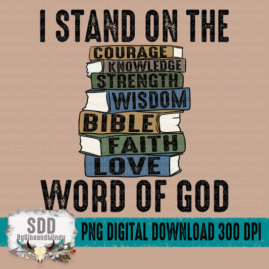 I Stand On The Word Of God (Men's edition)