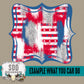 Patriotic Brush Strokes Paper (Not Seamless)