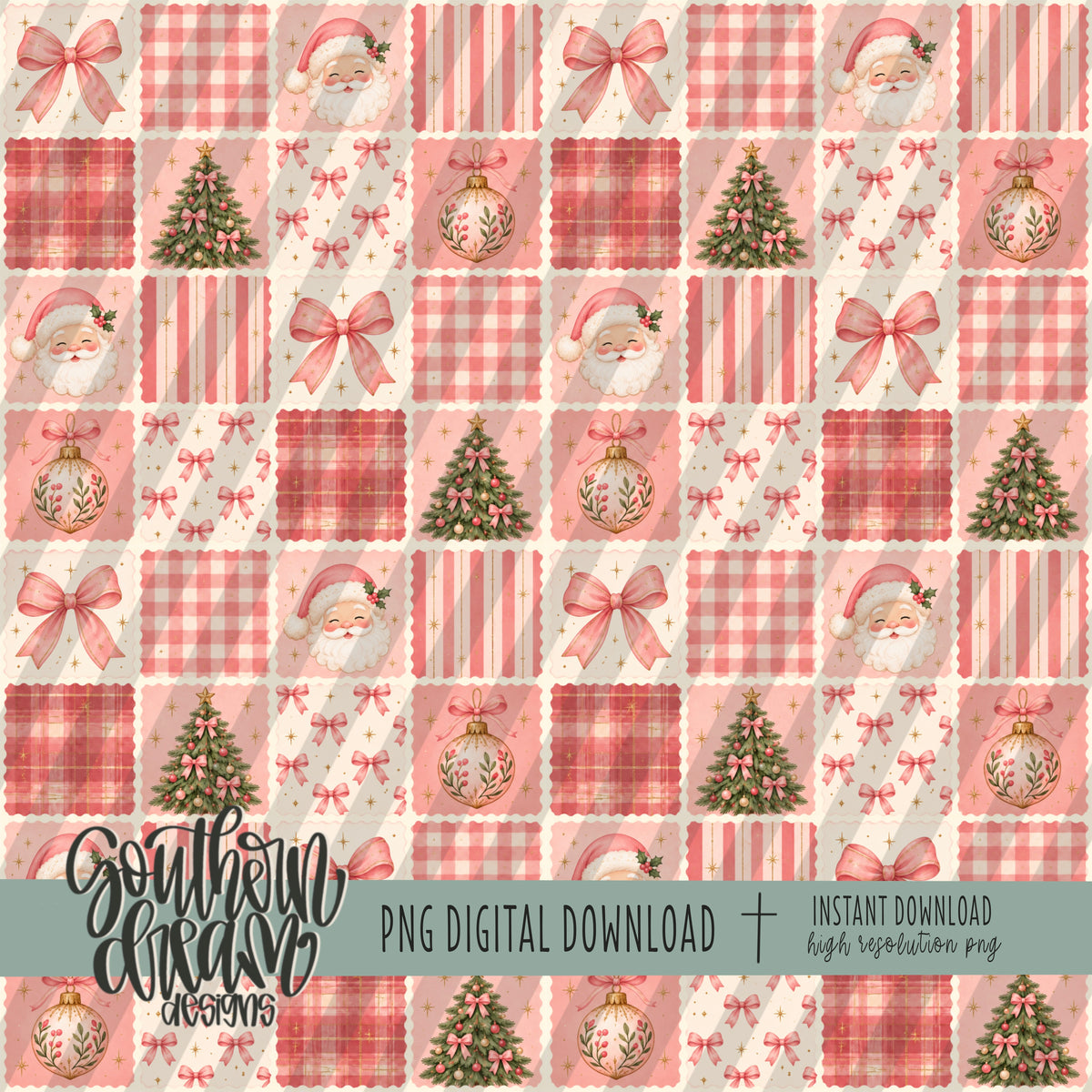 SugarPlum Santa Seamless Bundle