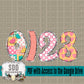 Summer Patches & Doodle Alpha (4 Set Uppercase & Lowercase, 0-9, + Special Characters)