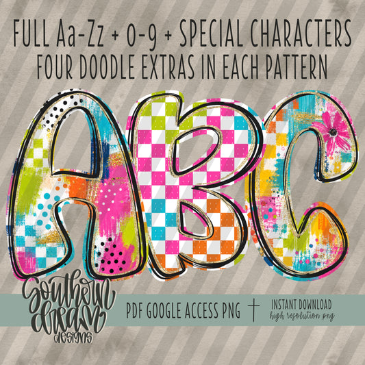 Summer Pop Alpha (3 Sets Aa-Zz, 0-9, Special Characters, Special Shapes)