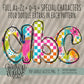 Summer Pop Alpha (3 Sets Aa-Zz, 0-9, Special Characters, Special Shapes)