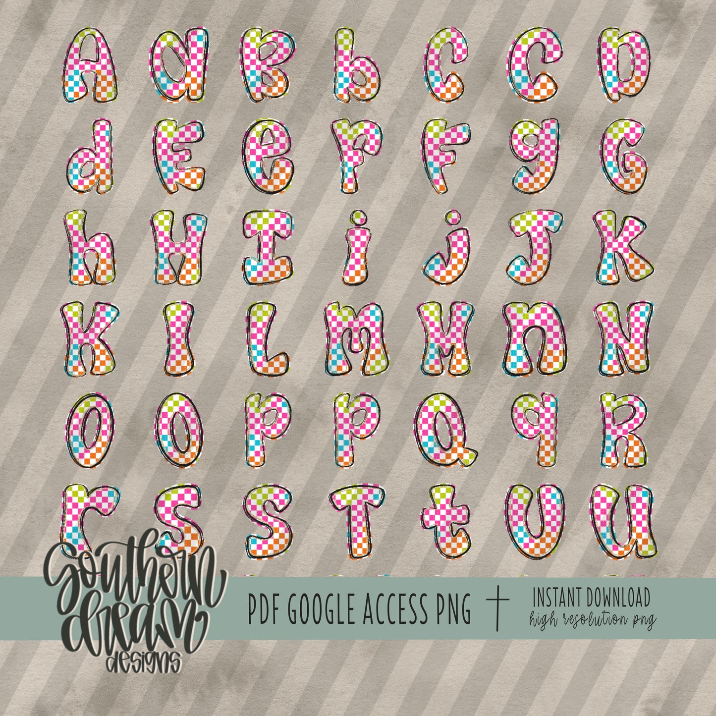 Summer Pop Alpha (3 Sets Aa-Zz, 0-9, Special Characters, Special Shapes)