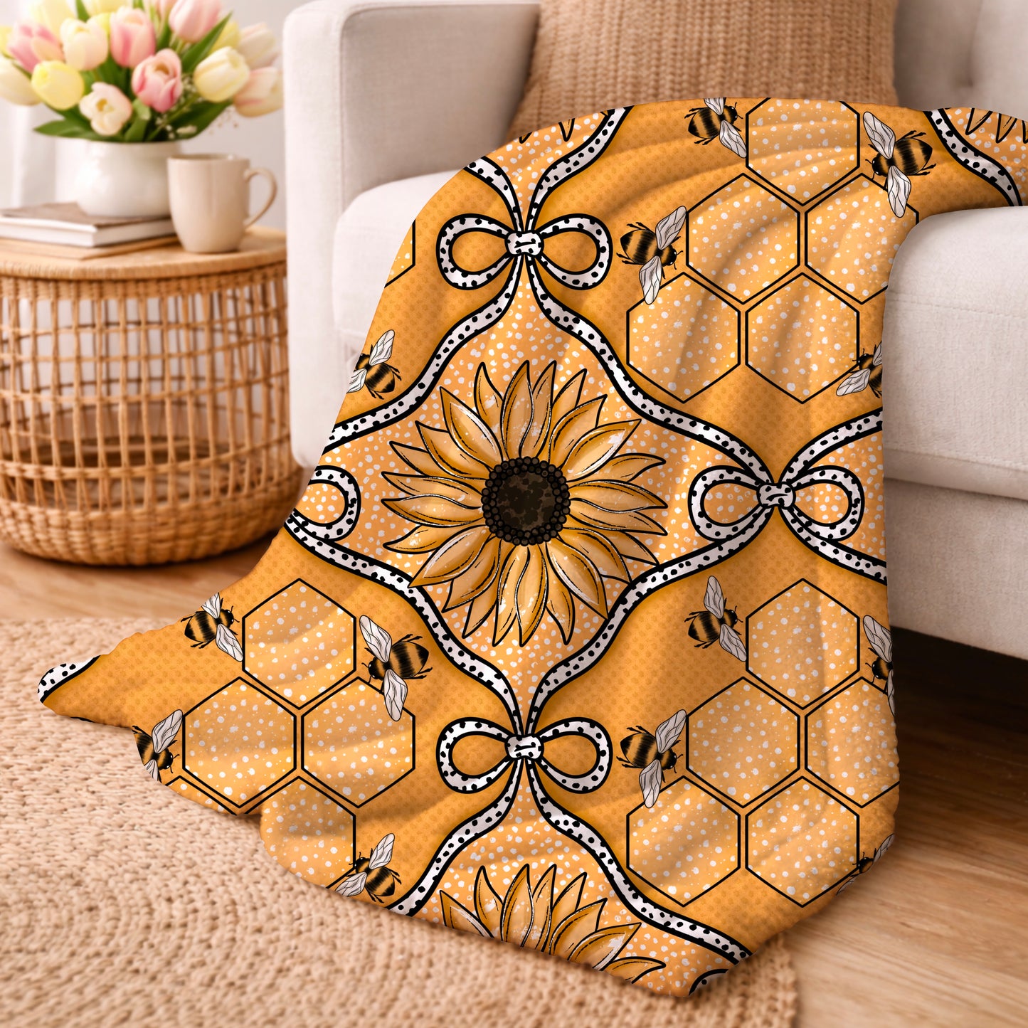 Sunflower Bee Seamless Bundle