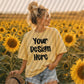 Sunflower Field T-Shirt Butter Yellow