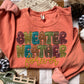 Sweater Weather Forever Faux Embroidery