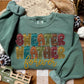 Sweater Weather Forever Faux Embroidery
