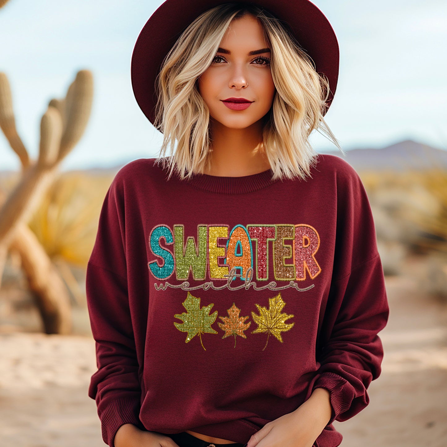 Sweater Weather Sparkle Bundle With Leaves