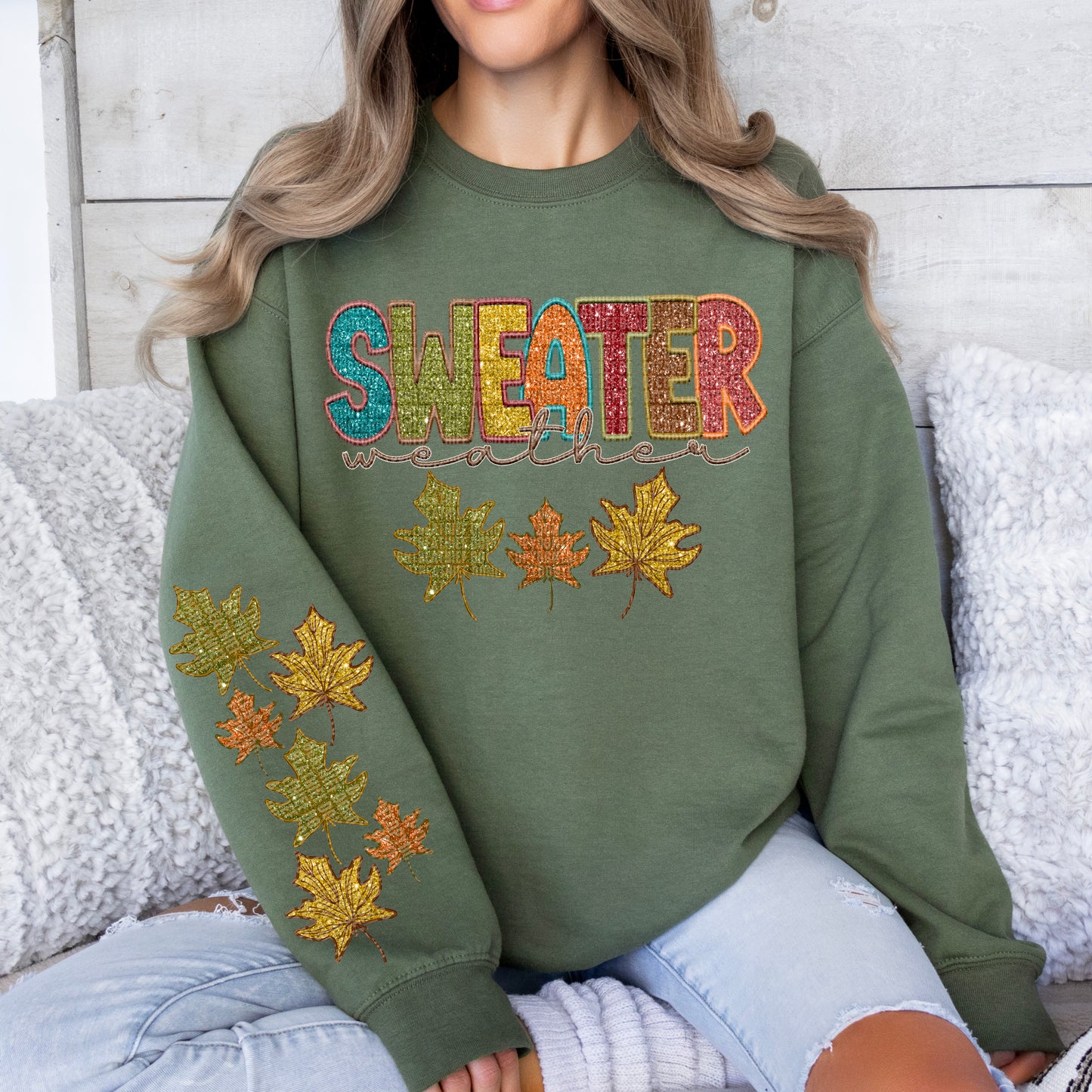 Sweater Weather Sparkle Bundle With Leaves