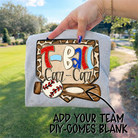 T-Ball Car-Car DIY (Font Used KA-Sadie May Bold)