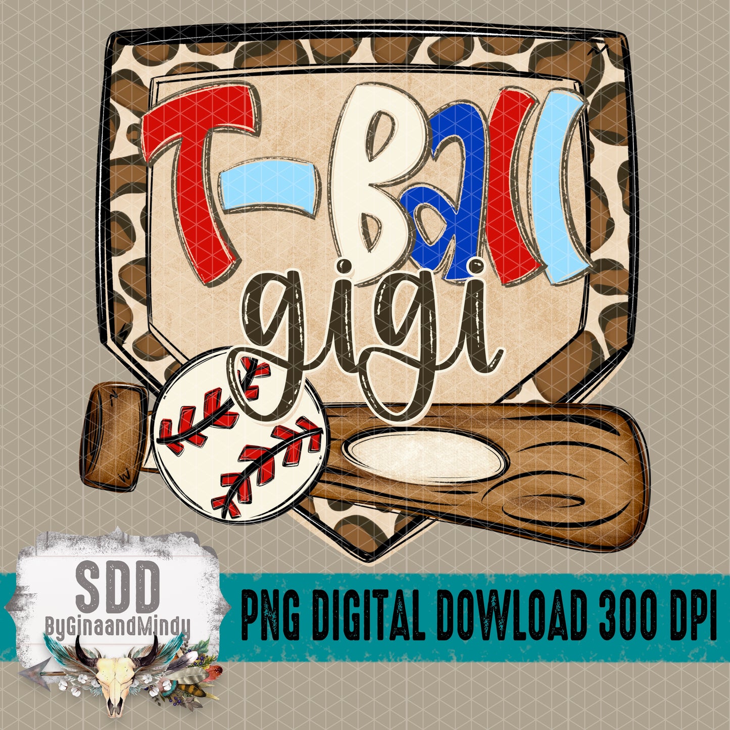 T-Ball Gigi DIY (Font Used KA-Sadie May Bold)