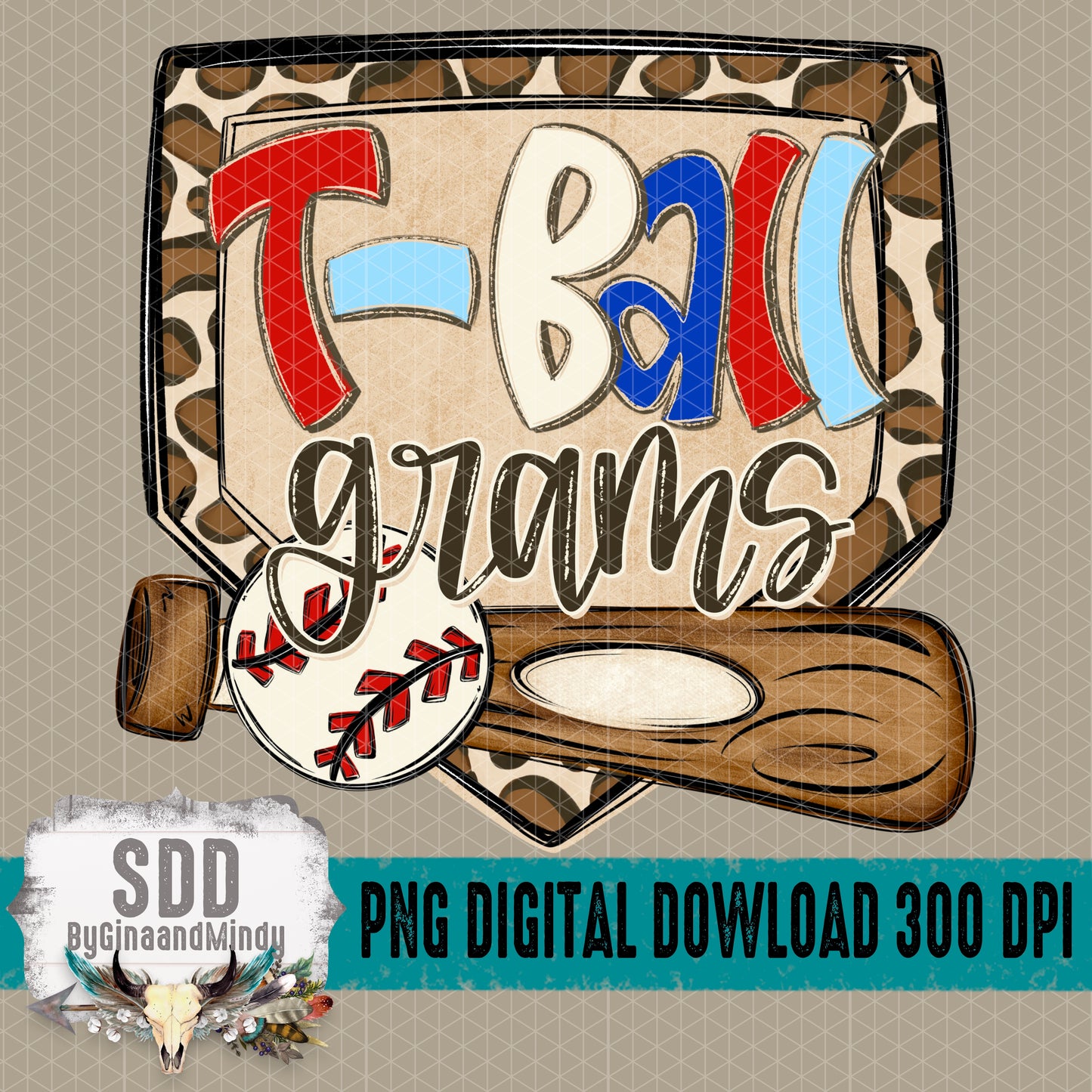 T-Ball Grams DIY (Font Used KA-Sadie May Bold)