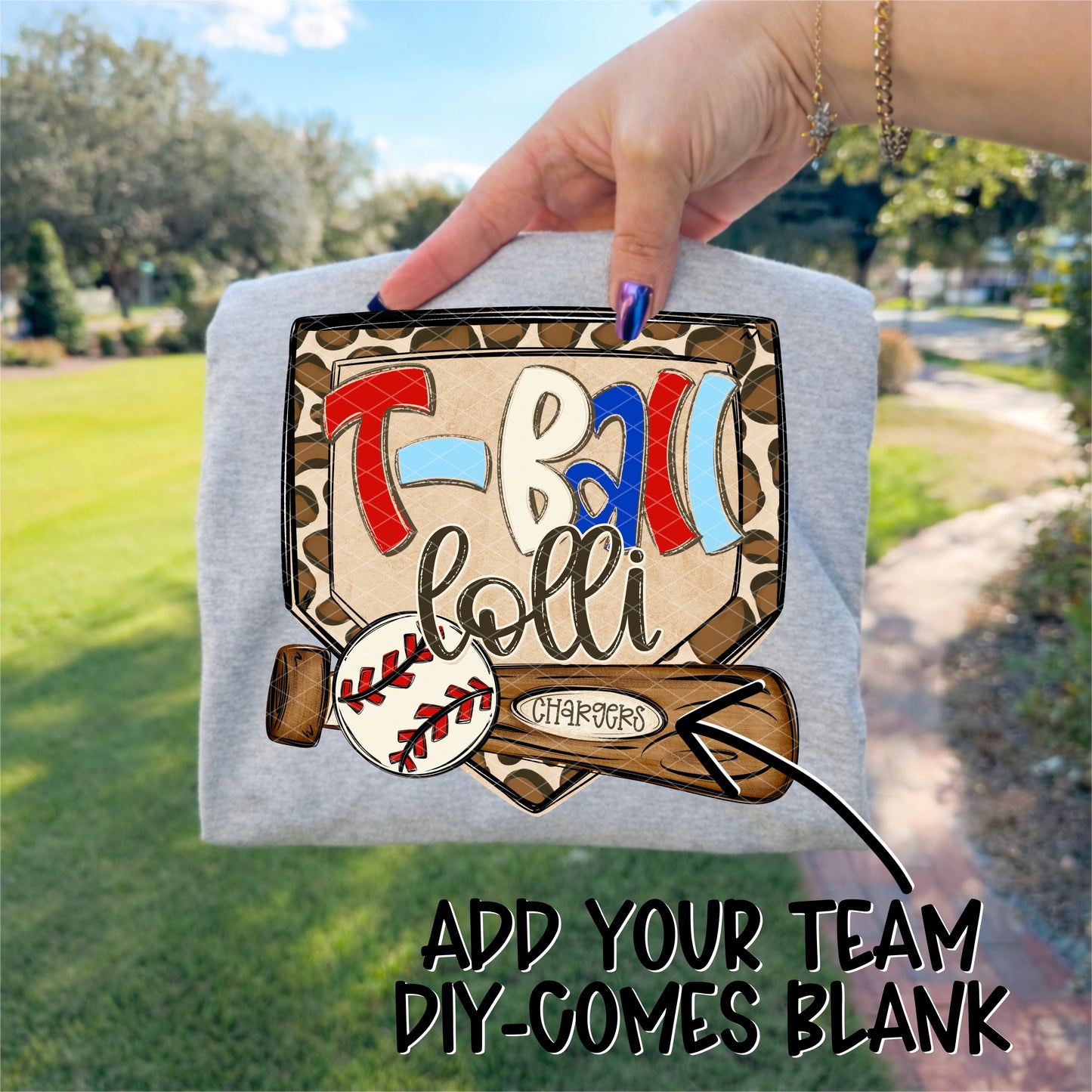 T-Ball Lolli DIY (Font Used KA-Sadie May Bold)