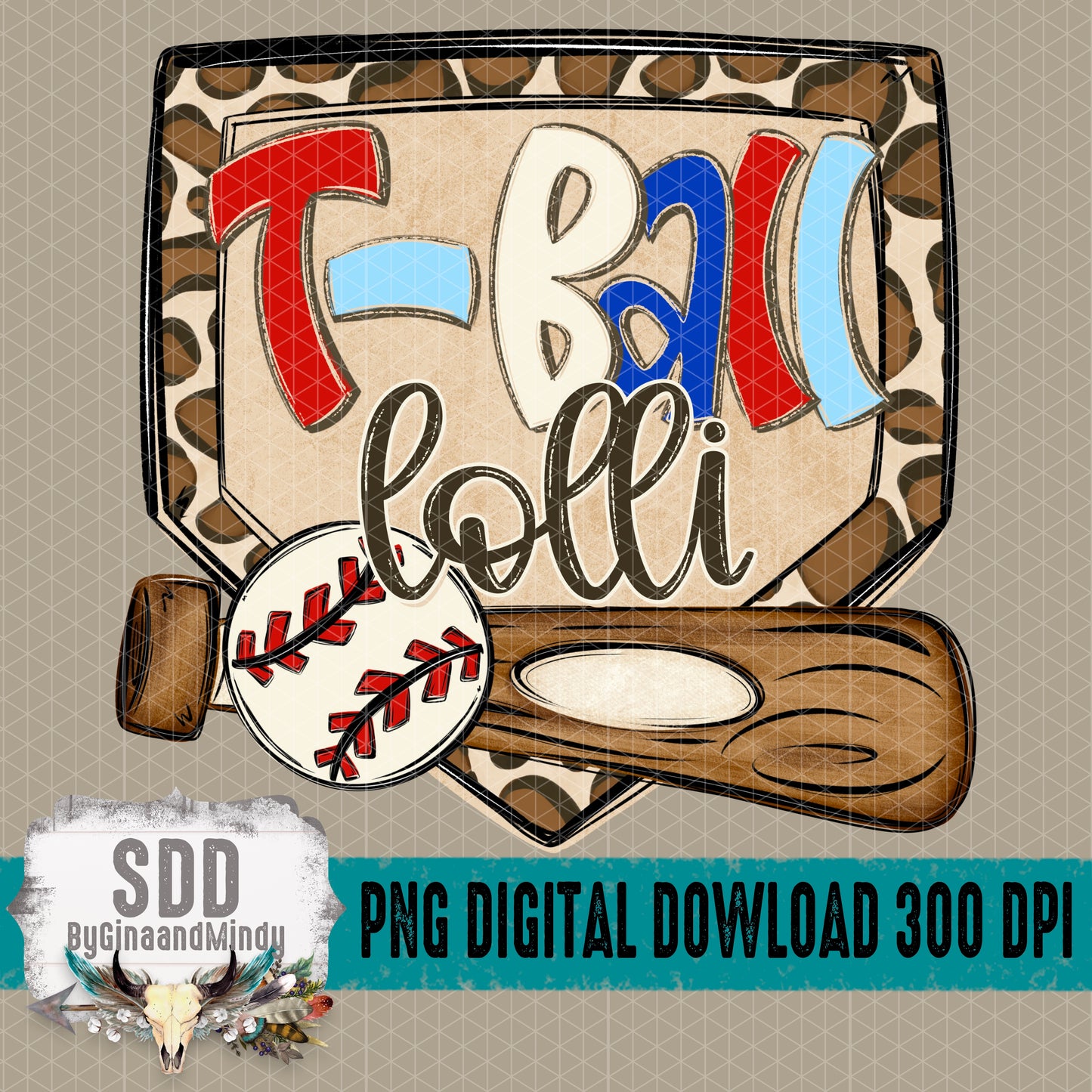 T-Ball Lolli DIY (Font Used KA-Sadie May Bold)