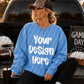 Gildan 18000 Columbia Blue Football Tailgate Mockup