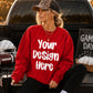 Gildan 18000 Red Football Tailgate Mockup