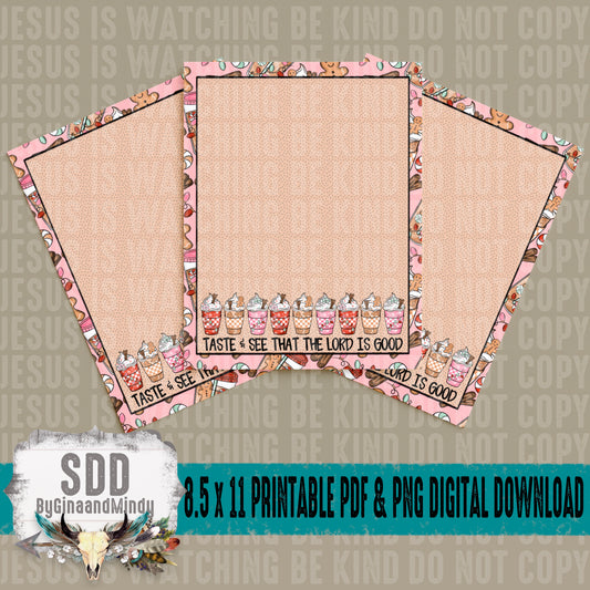 Taste & See Scripture Printable