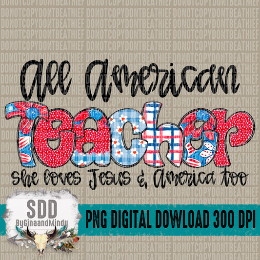 She Loves Jesus & America Too; Teacher