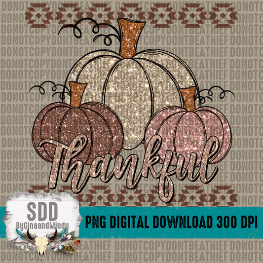 Thankful Glitter Pumpkins Bundle