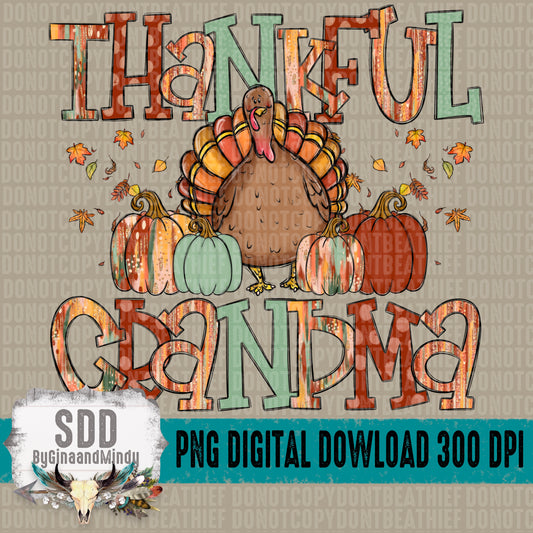 Thankful Grandma Doodle