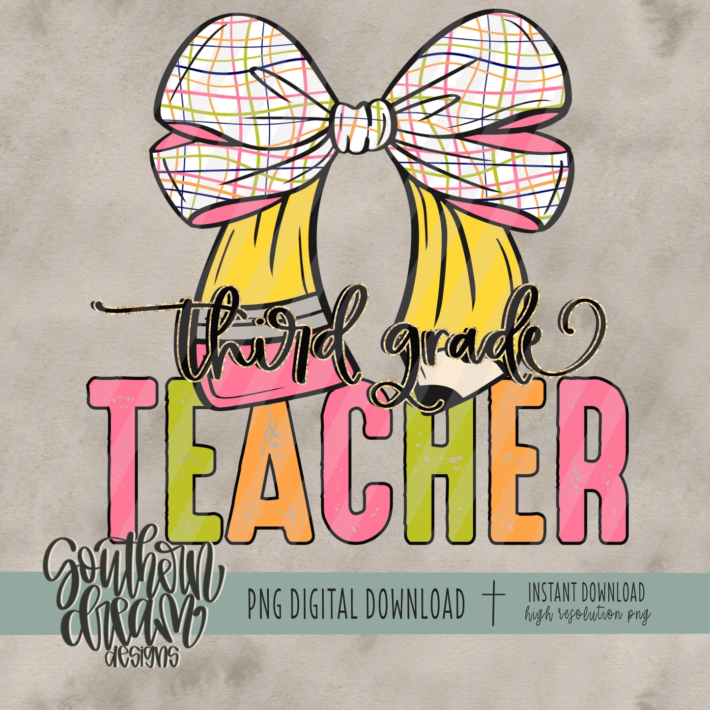Third Grade Teacher Bow