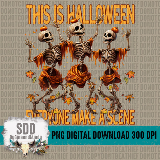 Halloween Dancing Skellies