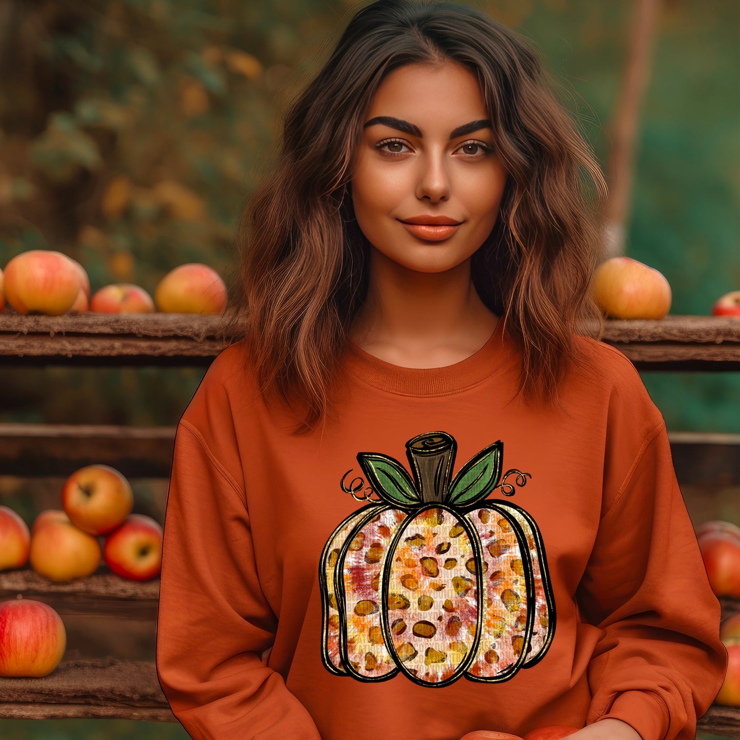 Tie Dye Leopard Pumpkin