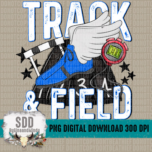 Track and Field (Blue & White)