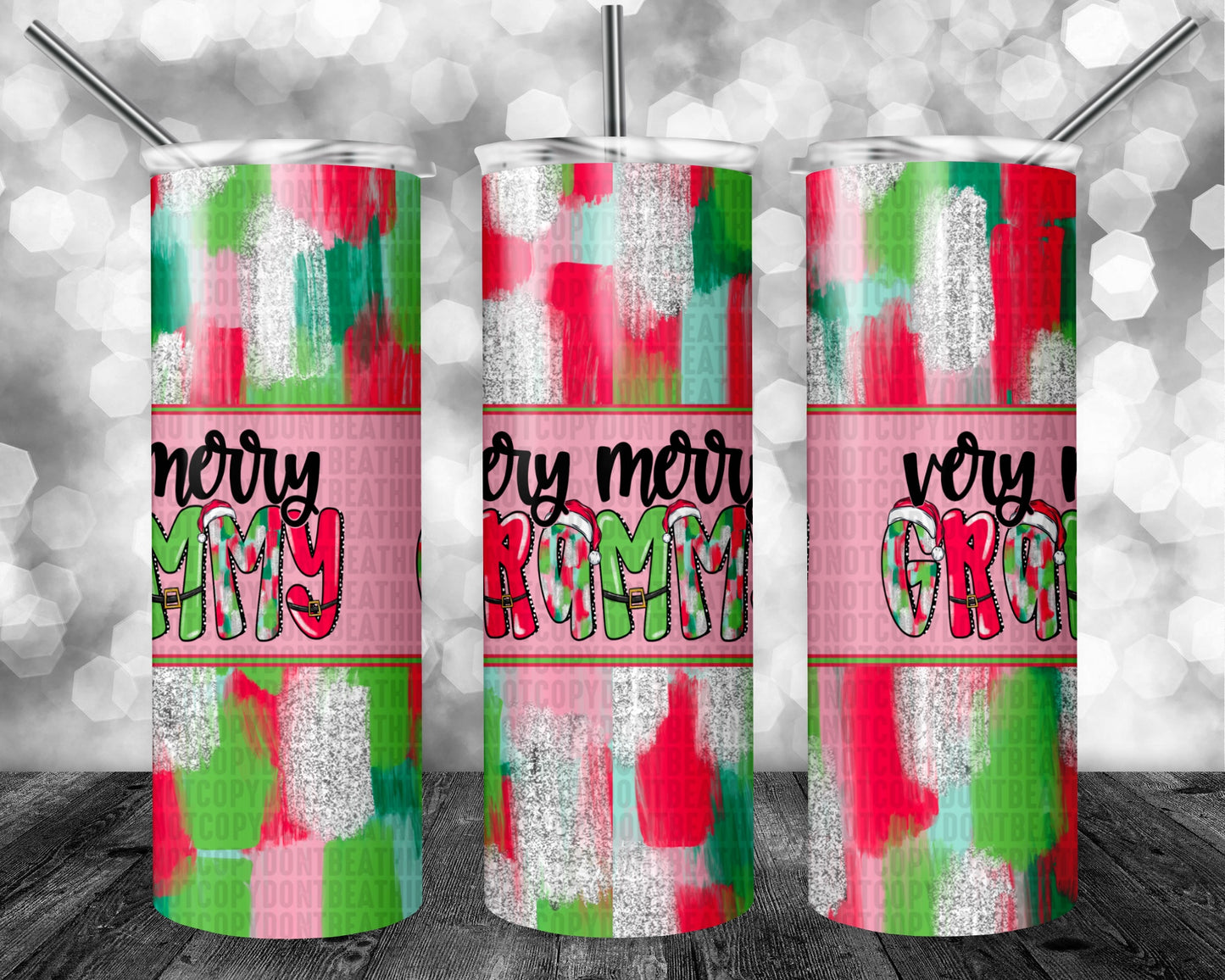 Very Merry Pink 20oz Tumbler Grammy