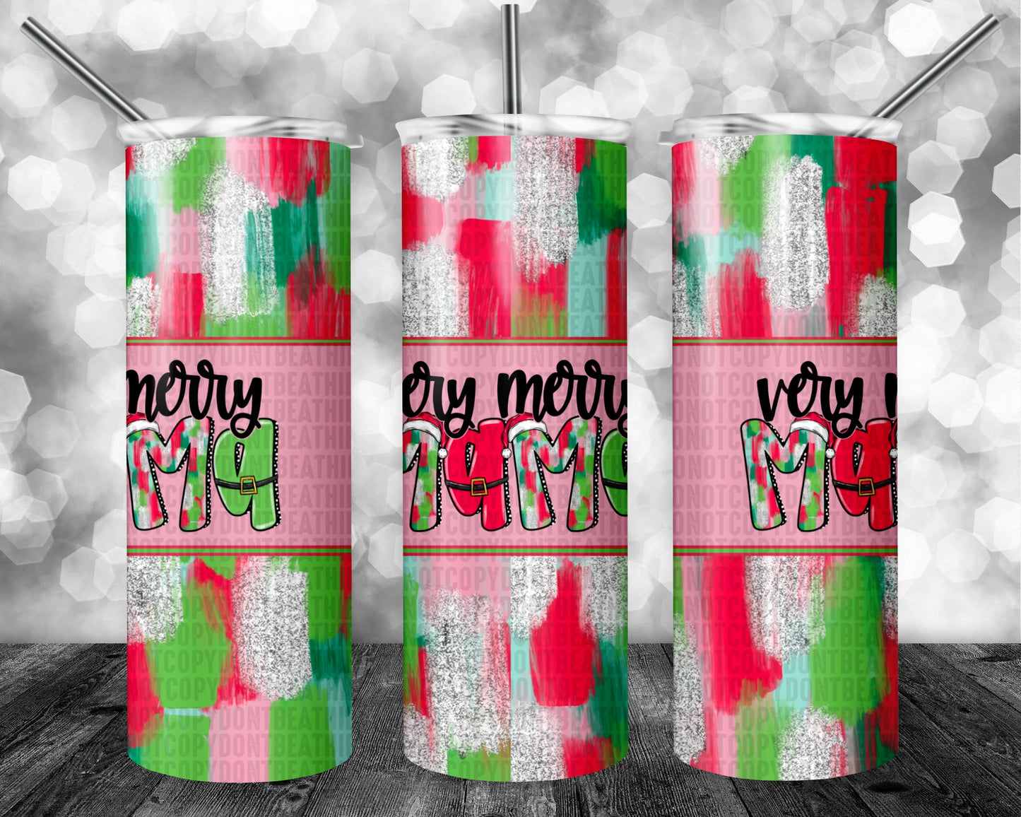 Very Merry Pink 20oz Tumbler Mama