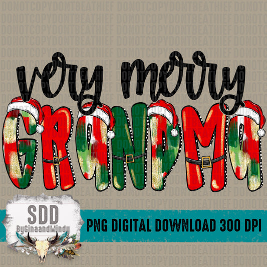 Very Merry Red Grandma