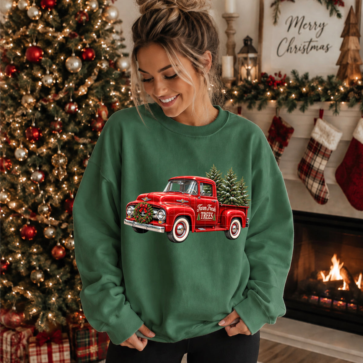 FARM FRESH TREES VINTAGE TRUCK