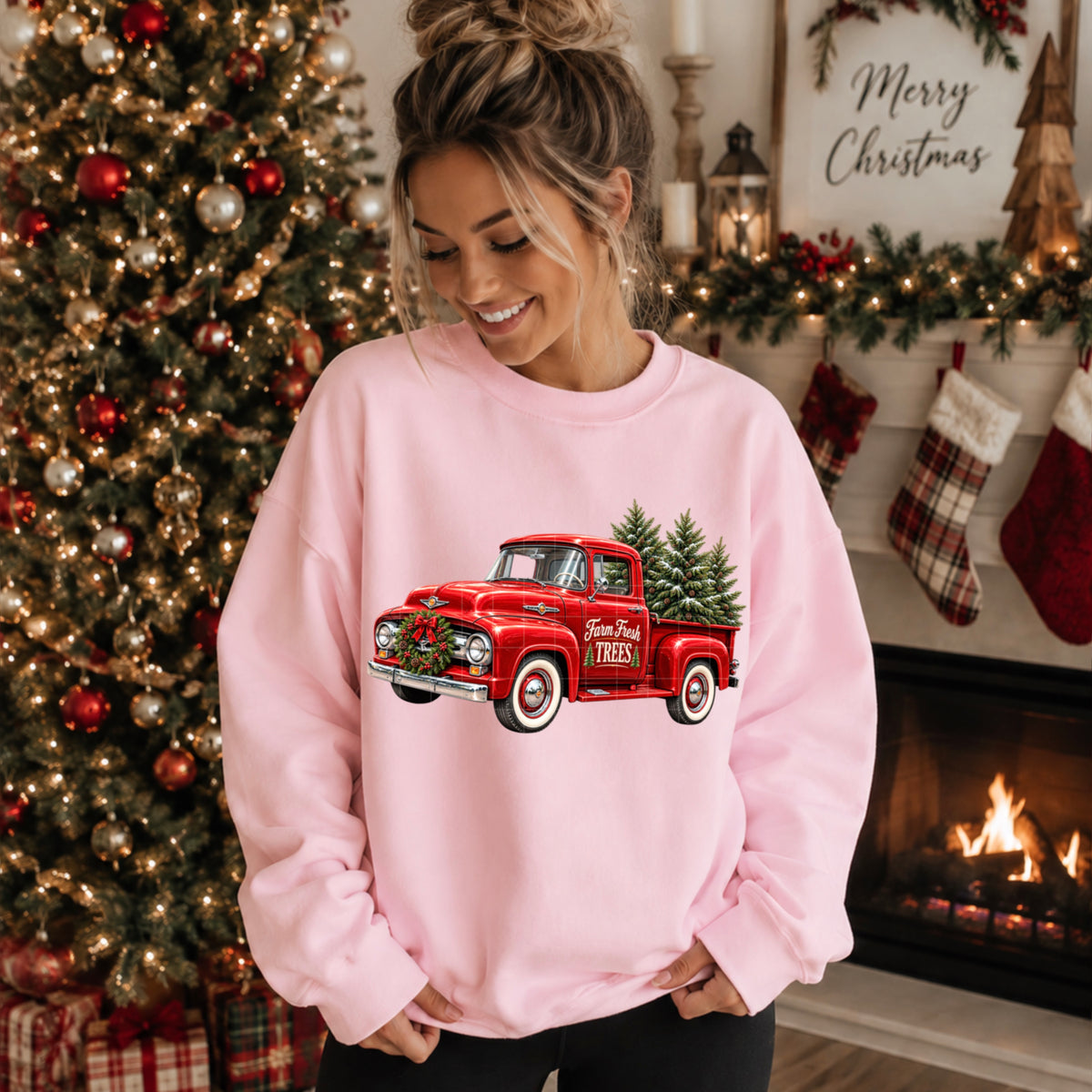 FARM FRESH TREES VINTAGE TRUCK