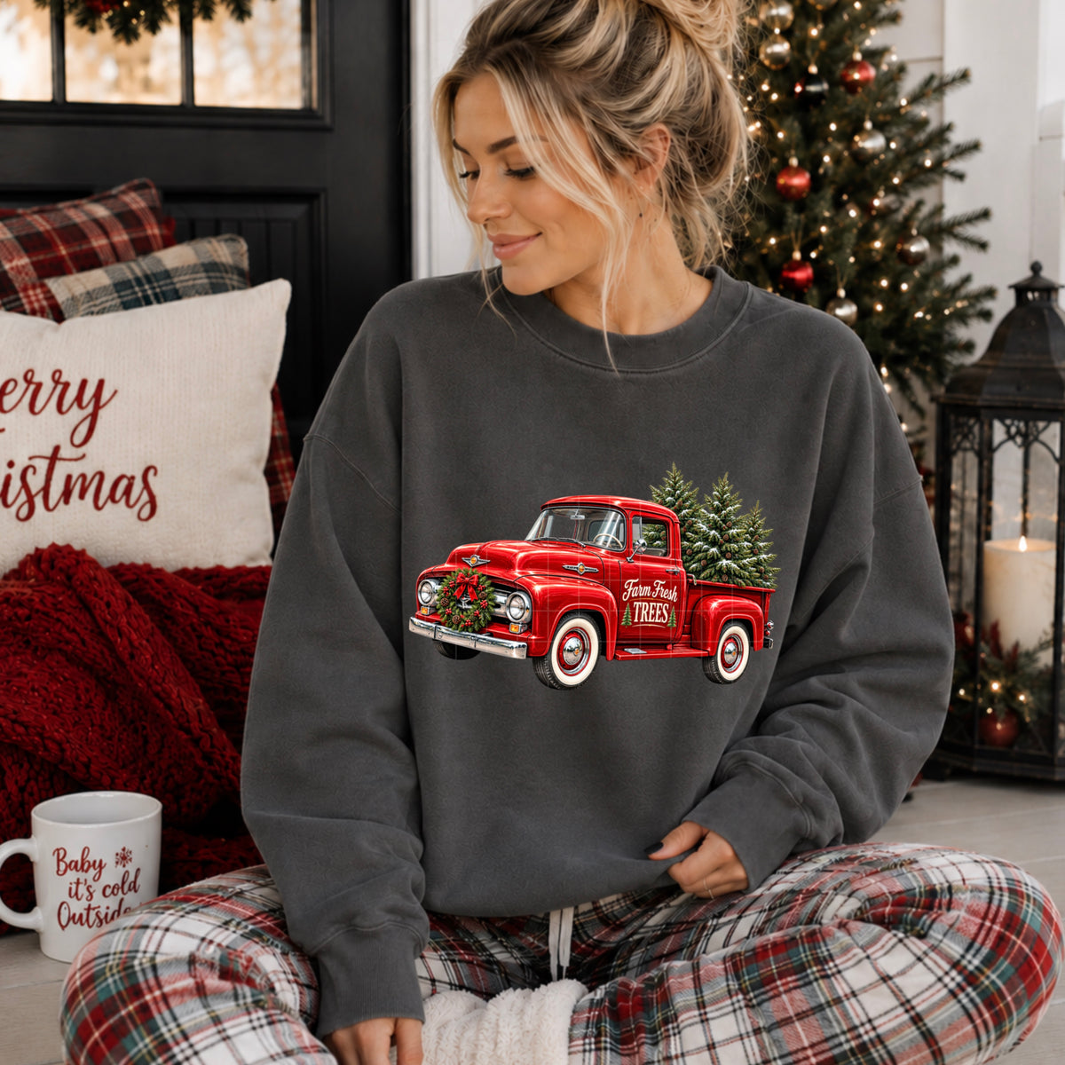 FARM FRESH TREES VINTAGE TRUCK