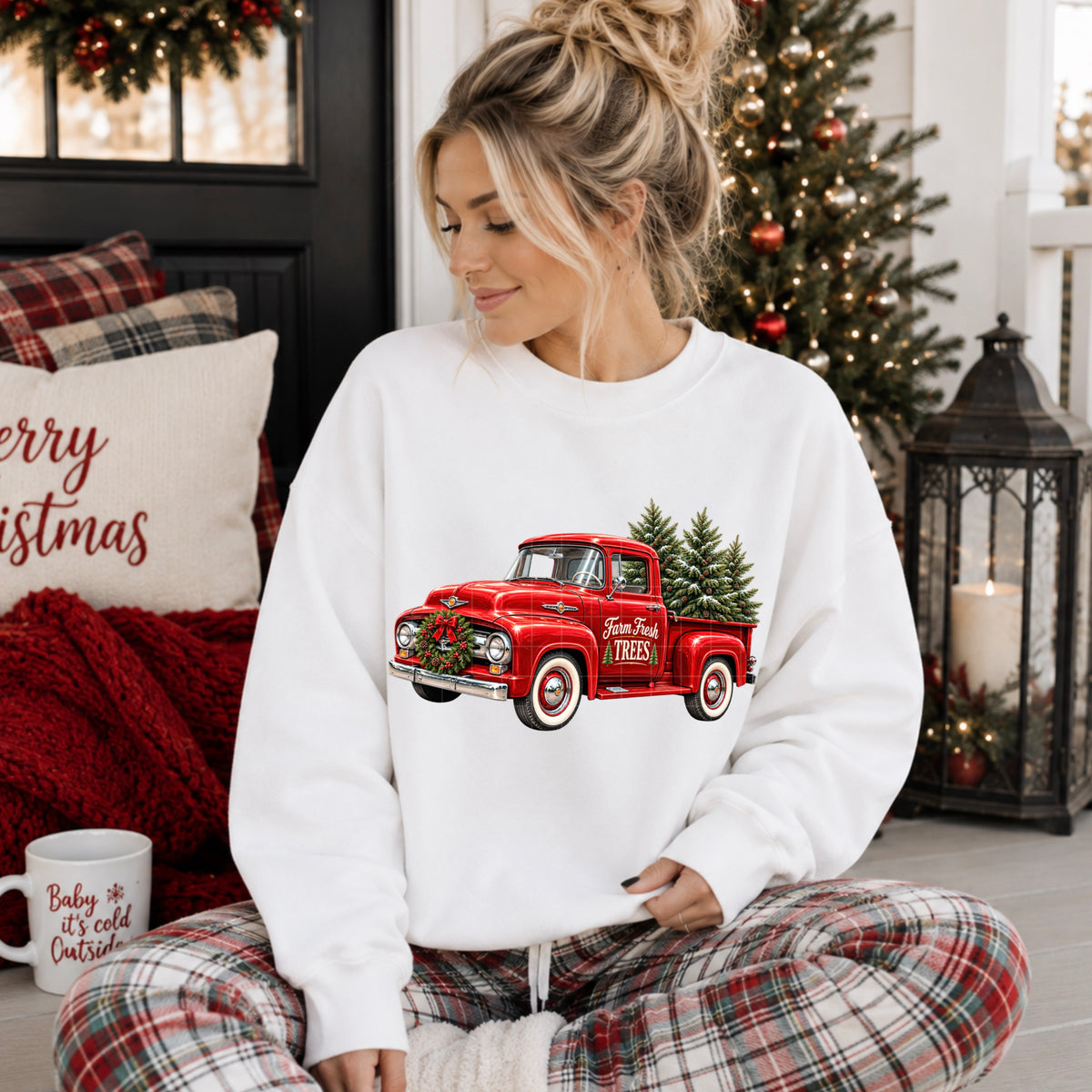 FARM FRESH TREES VINTAGE TRUCK