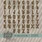 Vintage Halloween Doodle Alpha (4 Sets Aa-Zz)