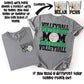 Volleyball Mom; Black & Green